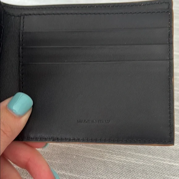 NWOT Calvin Klein 205W39NYC Tan Leather Men’s Wallet - Picture 3 of 6